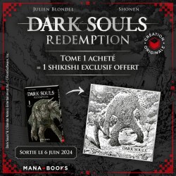 Un shikishi offert pour l'achat de Dark Souls Redemption T.01