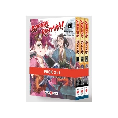 Appare Ranman ! - Pack promo T.01 à T.03 - édition limitée