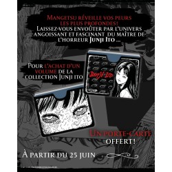 Porte-carte Tomie offert pour l’achat d’un tome de la collection Junji Ito aux édition Mangetsu
