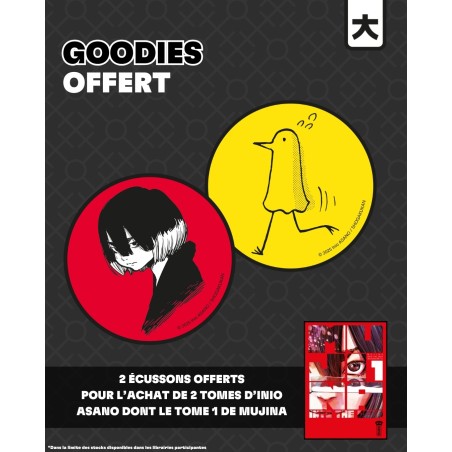 Opération Inio Asano - 2 écussons offerts