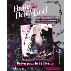 Shikishi offert pour le lancement du manga Bride of the Death God T.01