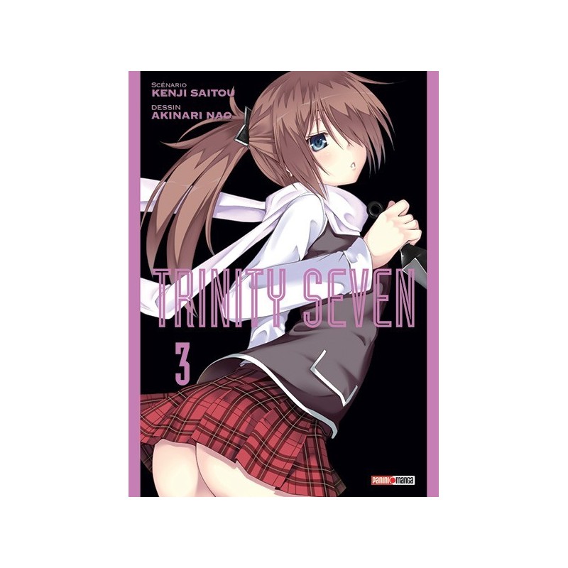 Trinity Seven, manga, panini manga, shonen, Comedie, Fantastique, 9782809438451